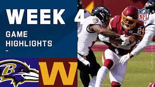 Ravens vs. Washington Football Team Week 4 Highlights | NFL 2020
