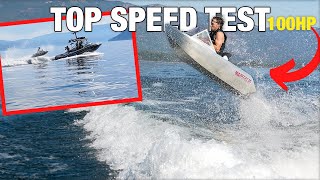 100HP Micro Jet Boat Speed Test + Jumping Wakes!