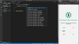 Currency converter using java-script ep 4