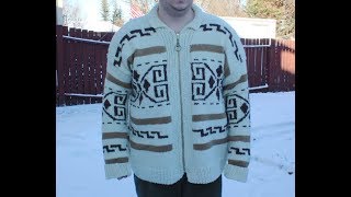 The Big Lebowski The Dude Wool Cardigan The Cowichan Sweater