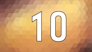 10 Second Countdown Timer | Brown Geometric Background