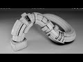 Sci-fi cable by Cut Corner and Grid Modeler (blender addon)