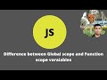 Page 18: JS tutorial Difference between Global scope and Function scope variable in JavaScript |2021
