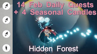 14 Feb - 2月14日 - Sky Daily Quest today 光遇 每日任務 デイリークエスト Children Of the Light