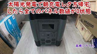 修理№ 940【太陽光発電で朝充電し夕方帰宅したら全てのパネル数値が0状態】充電出来ない ALLPOWERS R4000 視聴者様からの修理依頼