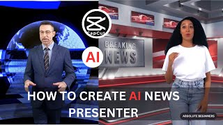 How To Create An AI News Presenter  Using Capcut |Absolute Beginners