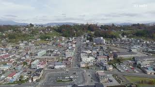 空撮 河岸段丘05 沼田市沼田駅