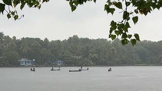 KERALA FISHERMEN FISHING IS ASHTAMUDI KAYAL EARLY IN THE MORNING FOR THIER DAILY LIVING |KOLLAM