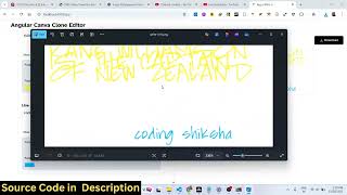 Build a Angular Canva Clone Handwriting Text to Image Editor in Browser Using TypeScript