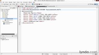 37 Associating a DTD with an XML file