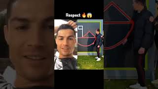 CR7 reacts respect 💯😱🔥😱 #viral #ytshorts #youtubeshorts #respect #shorts