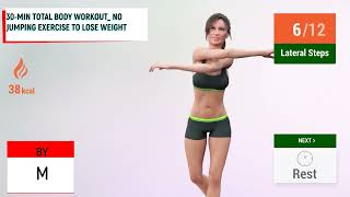 30 MIN TOTAL BODY WORKOUT  NO JUMPING EXERCISE TO LOSE WEIGHT/სხეულის მთლიანი ვარჯიში 30 წუთის გან