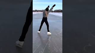 She did a rough one on the Ice   #skatingchannel #shorts #iceskating