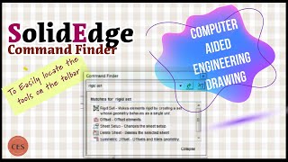 Command finder in Solid Edge