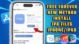 FREE : Install IPA Files on iOS No Revoke With New Esign (Unlimited)