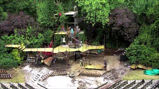 Building “Into The Woods” stage in Regents Park