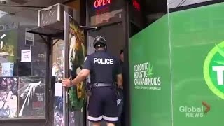 Toronto police raid pot dispensaries across the city