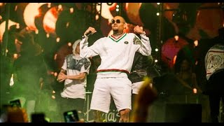 Chris Brown dances to Future 'Mask Off'
