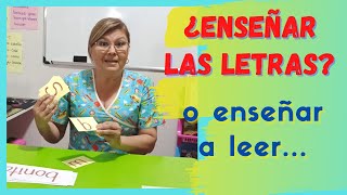 como enseñar a leer a un niño de 5 años/ENSEÑAR LETRAS O ENSEÑAR A LEER?2021