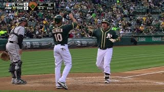 CWS@OAK: Butler's homer jumps A's out to early lead