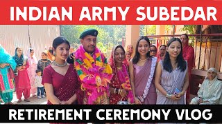 indian Army Subedar Sanjeev Thakur | retirement ceremony | vlog | 13 Punjab regiment 2024