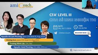 amiCoach| Workshop CFA Level 3 - Chia sẻ kinh nghiệm thi