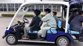 Autonomous driving cart running image     自動運転カート走行映像