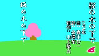 【リモート合唱】桜の木の下で（日大の歌）（曲：森田公一 ／詩：金澤裕／ 補作：山上路夫）- 日本大学合唱団