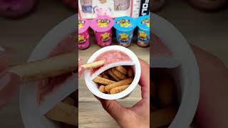 ขนมปังกรอบจิ้มช็อคโกเเลต #candy #yummy #yakcutecandyland #asmr #delicious #yakcute #Idea #Diy