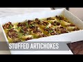 Stuffed Artichokes In Lemon Sauce