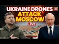 Russia Ukraine War LIVE Updates: Ukraine's Biggest Drone Strike On Moscow | Putin vs Zelensky | LIVE