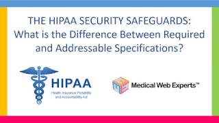 HIPAA Security Safeguards: Required vs. Addressable