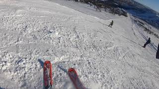 Skiing in Geilo blue run (run 47) top to bottom 2020!!