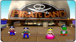 Mario Party 2 (N64) Pirate Land (Full Playthrough)