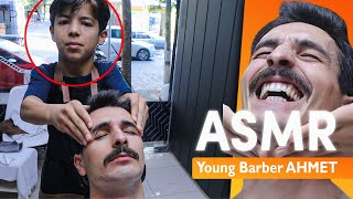 Massage ASMR by Young Barber | Asmr Sleep Relief in Turkish Barber Shop