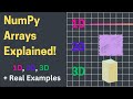 Creating Arrays in NumPy: 1D, 2D, 3D Explained with Real-Life Examples!