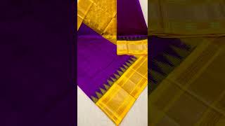 PURE HANDLOOM KUPPADAM BIG TEMPLE SAREE DESIGNED WITH RUDRAKSHA KANCHI BORDERS