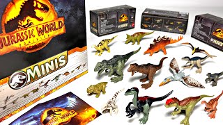Unboxing Jurassic World Dominion Dinosaur Minis! Therizinosaurus, Giganotosaurus, Yangchuanosaurus