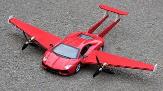How to make RC flying car । 360° rotating car l Airplane