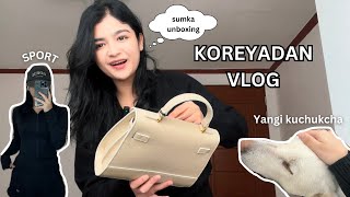 KOREYADAN VLOG: Do'stlarim💛 | Karaoke | Yangi sumka👜 | Hindcha va Koreyscha ovqat | Uzbek qizi