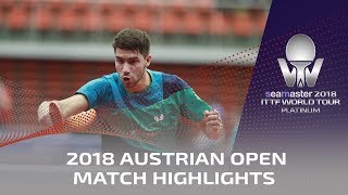 Patrick Franziska vs Ham Yu Song I 2018 ITTF Austrian Open Highlights (Pre)