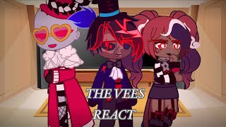 The Vees +Alastor react to songs part 7/8 (Out for Love & Ready for this)