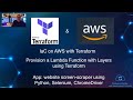 IaC on AWS with Terraform: Provision a Lambda Function with Layers using Terraform