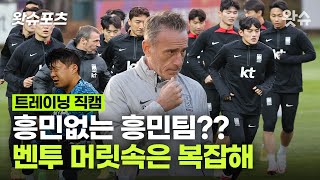 손흥민 수술 소식 접한 벤투 감독. 월드컵 대표팀 훈련 분위기는? / 왓슈