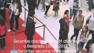 Securitas obezbeđuje otvaranje prve H\u0026M radnje u Srbiji - 29.08.2013.