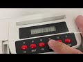 how to set time geomaster punch card machine 282a tarikh masa setting analogue clock