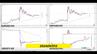 【RCCで振り返る】2024年07月12日対米ドルの4通貨ペア 米PPI