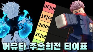 어유타 주술회전 업데이트 이후 스탠드 티어표|A Universal Time