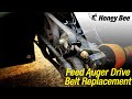 Feed Auger Drive Belt Replacement | Service | Honey Bee 200 Series