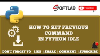 #15 How to Set Previous Command in Python IDLE Step by Step - Python Tutorial for Beginners
